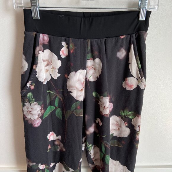 Victoria Sport Floral Printed & Black Waist Band Joggers - Picture 6 of 11